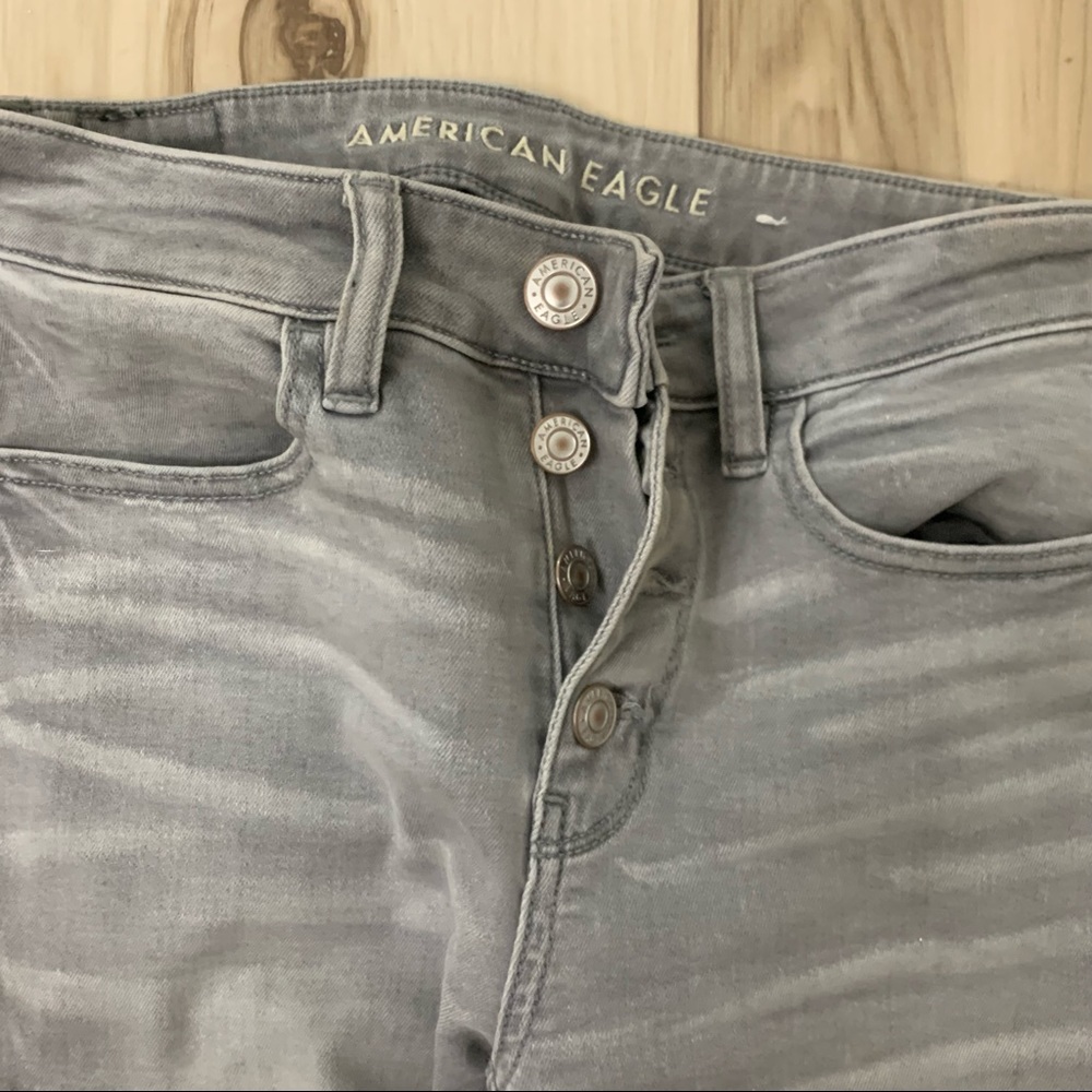 Grey American Eagle Jeggings - Picture 7 of 10